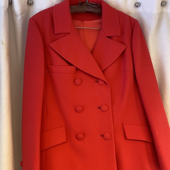 Vintage Blazer Hot Pink Silk Lined - Picture 2 of 8